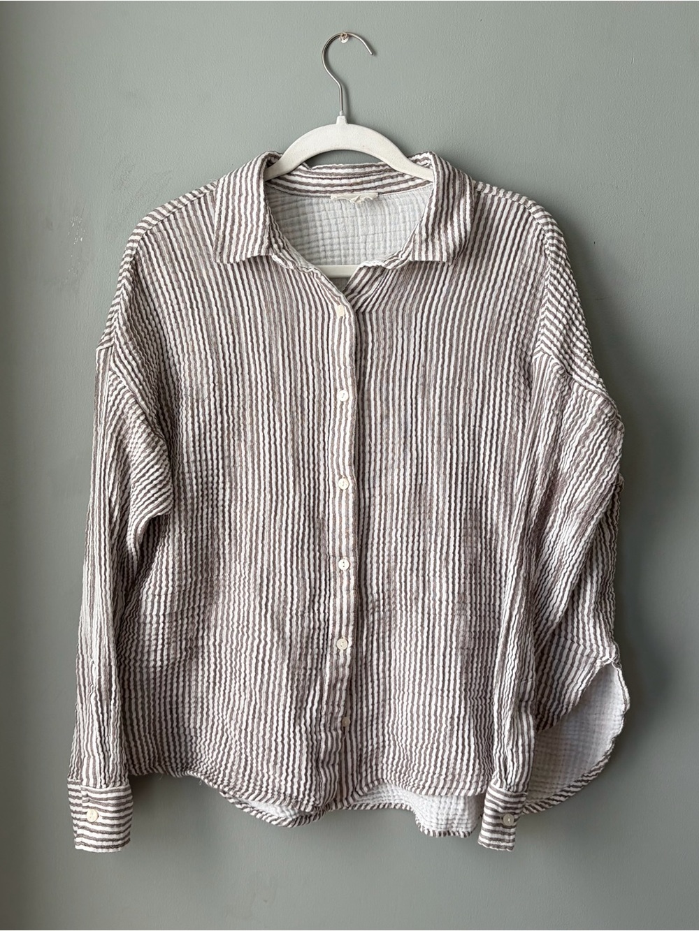 Lou & Grey Striped Button Up